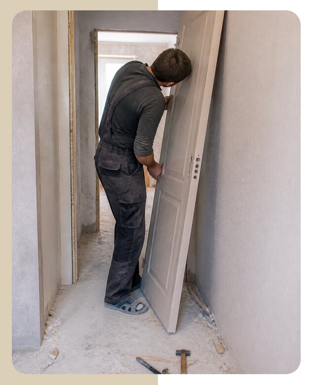 Профессиональный демонтаж межкомнатной двери в Верхней Пышме